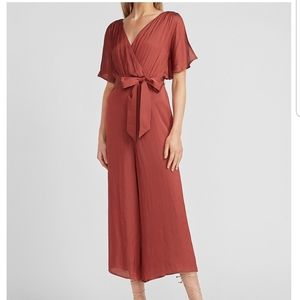 Express jumpsuit pantsuit cropped length